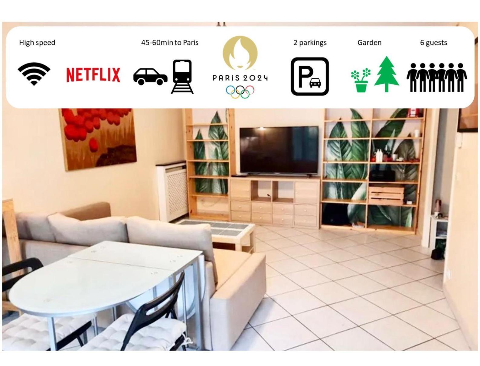 Appartement Calme Avec Jardin Proche De Paris Evry-Gregy-sur-Yerre Exterior foto